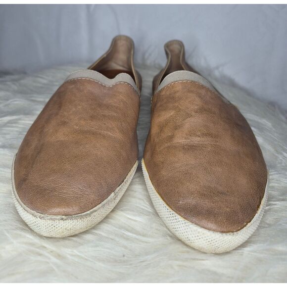 Frye Brown Leather Slip-On Shoes Women's Size 9M - Picture 2 of 3